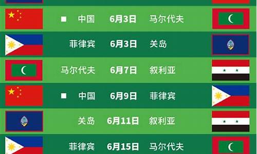 国足世预赛赛程更新最新消息表_国足世预赛赛程更新最新消息